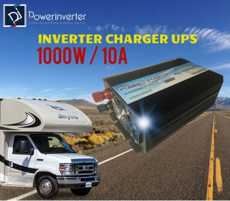 INVERSOR CARGADOR UPS MODIFICADO 12VDC/220VAC 1000W 